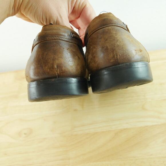 Vintage Cole Haan Tassel Loafers 11 THRASHED Boat Shoes Leather Old Money Preppy